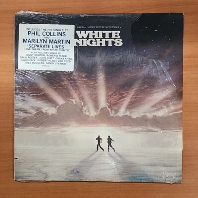 WHITE NIGHTS SOUNDTRACK ~ 1985 LP Shrink Hype 1st Press Phil Collins Lou Reed NM - Image 1 of 4