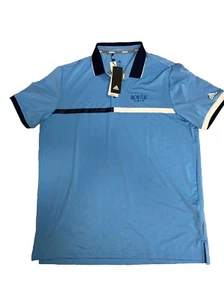 Adidas Golf 3 Botones Polo Boyne Golf Polvo Azul Para Hombre Talla XL NUEVO CON ETIQUETAS $65 - Imagen 1 de 8