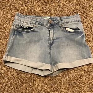 forever 21 womens size 28 denim jean stretch shorts a39 - Picture 1 of 3