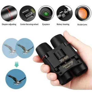 Binoculars 30x60 Zoom Outdoor Travel Compact Folding Telescope Hunting Day/Night - Picture 1 of 5