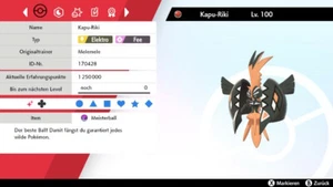 Shiny Kapu-Riki Tapu Koko Pokemon Schwert Schild 6DV! + Meisterball  - Bild 1 von 6