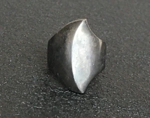 Vintage Hans Hansen Dänemark 0,925 Sterlingsilber fabelhafter modernistischer Ring Gr. 4,75 - Bild 1 von 2