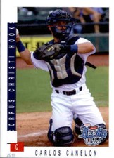 2019 Corpus Christi Hooks Grandstand 8 Carlos Canelon Venezuela VZ Baseball Card