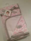 Blankets And & Beyond Baby Girls Pink White Grey Geo Circle Blanket Layette