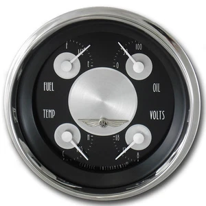 classic instruments all american tradition series Quad gauge 3 3/8" hot rod - Picture 1 of 1