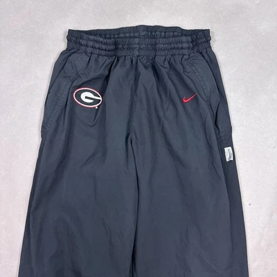 Georgia Bulldogs Pants Mens Medium Black Nike Storm Vintage Football Rain SEC - Image 1 of 4