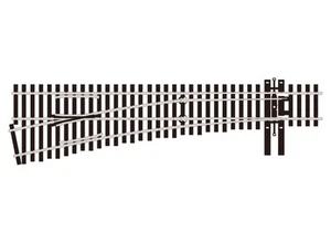 PECO Streamline Code 83 #5 Electrofrog LH Turnout - Nickel Silver - HO Scale - Imagen 1 de 1