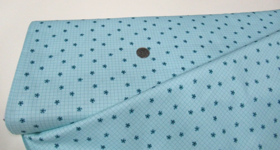 Tela artesanal para colchas Timeless Treasures REJILLA DE FLORES glaciar 10 yardas (dpj-2894) ¡Perno! Foto 1 de 1