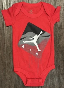 Nike Jordan Baby Bodysuit One-Piece Red Sz 0-6 months NWOT - Picture 1 of 5