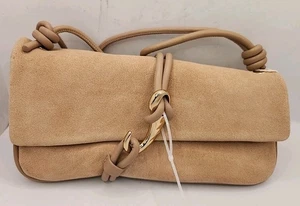 Borsa a tracolla Dolce Vita Alice nuova. Scamosciato beige - Foto 1 di 10
