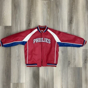 Chaqueta vintage Philadelphia Phillies mercancía genuina juvenil talla 6 - Imagen 1 de 10