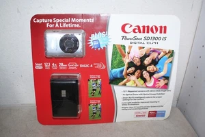Canon PowerShot SD1300 IS Digital ELPH Camera Silver NEW SEALED - Picture 1 of 5
