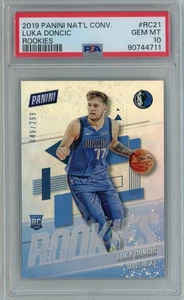 2019 Panini National Convention Rookies Luka Doncic RC /299 RC21 PSA 10 - Picture 1 of 2