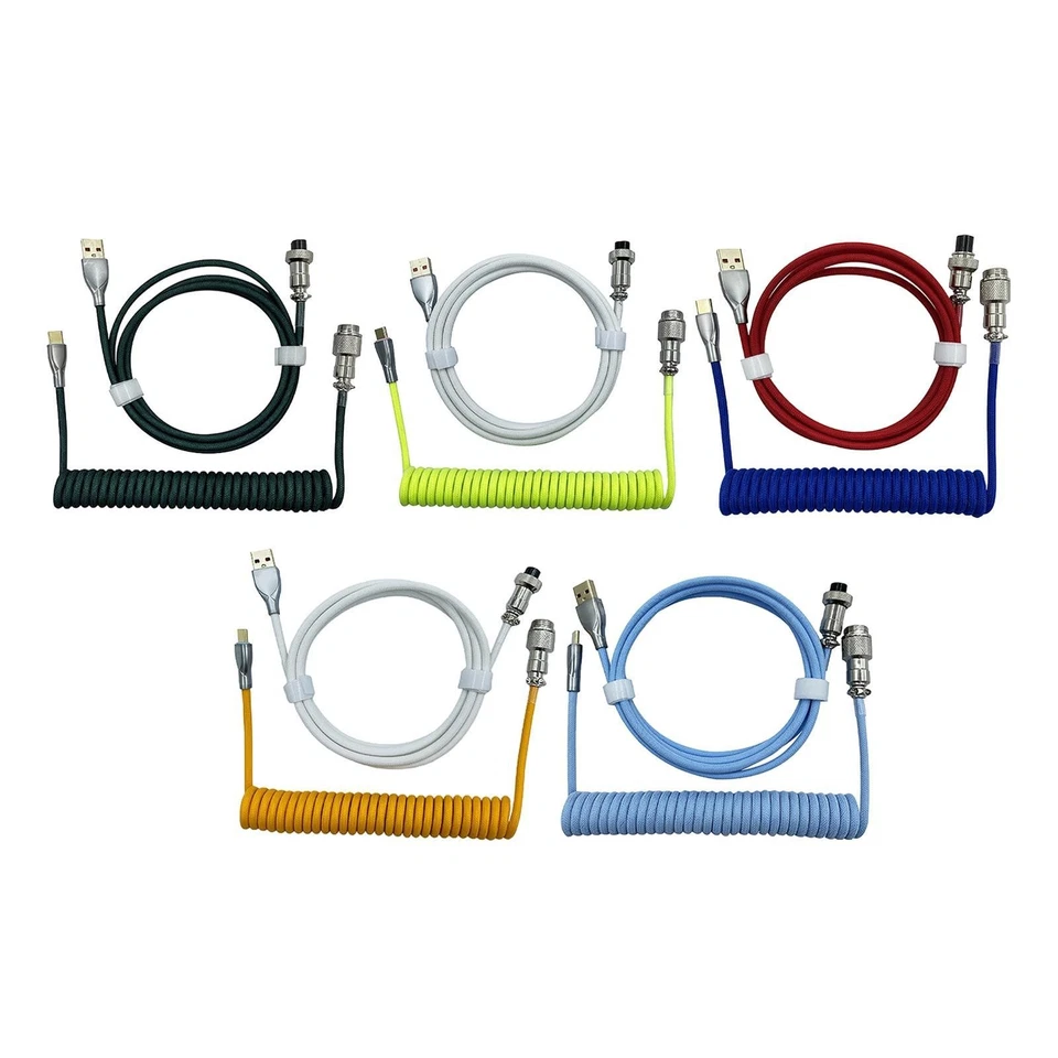 Câble Spiralé USB Vers Type C Clavier Mécanique de Type C Line - Photo 1/1