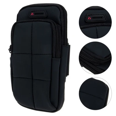  Elastic Arm Phone Sleeve Unisex Reißverschluss Armband Beutel Outdoor Fitness - Bild 1 von 4