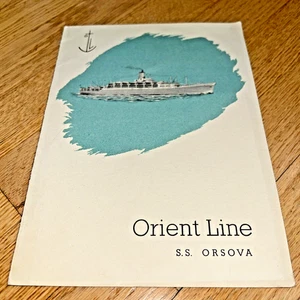 1956 S.S. ORSOVA - ORIENT LINE Menu - Picture 1 of 6