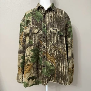 Rattlers Brand Realtree 90s USA Made Thick Oversized Camo Shirt XL - Picture 1 of 11