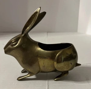 Maceta vintage de latón para conejito/conejo - Imagen 1 de 14