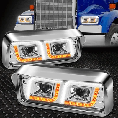 [LED DRL+SEÑAL]PARA FAROS PROYECTOR 81-19 WESTERN STAR 4800 KENWORTH W900 Foto 1 de 4