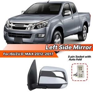 LEFT For ISUZU D-MAX DMAX 2012-2018 Side Rear View Mirror Electrical Auto Fold - Picture 1 of 9