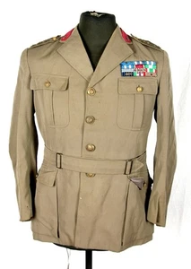 ESERCITO ITALIANO ANNI 50 GIACCA UFFICIALE FANTERIA VALOR MILITARE ARGENTO - Picture 1 of 23