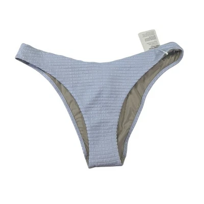 Lululemon Smocked Mid-Rise Skimpy Swim Bottom Culotte Bikini - Blue Size 10 - Image 1 of 4