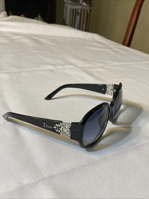 Christian Dior Delicacy F Sunglasses Black Crystal RARE Guaranteed Authentic - Image 1 of 4