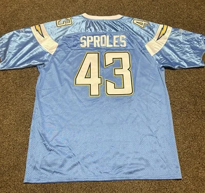 Darren Sproles San Diego Chargers Reebok Jersey - Size 2XL - Powder Blue - Image 1 of 3