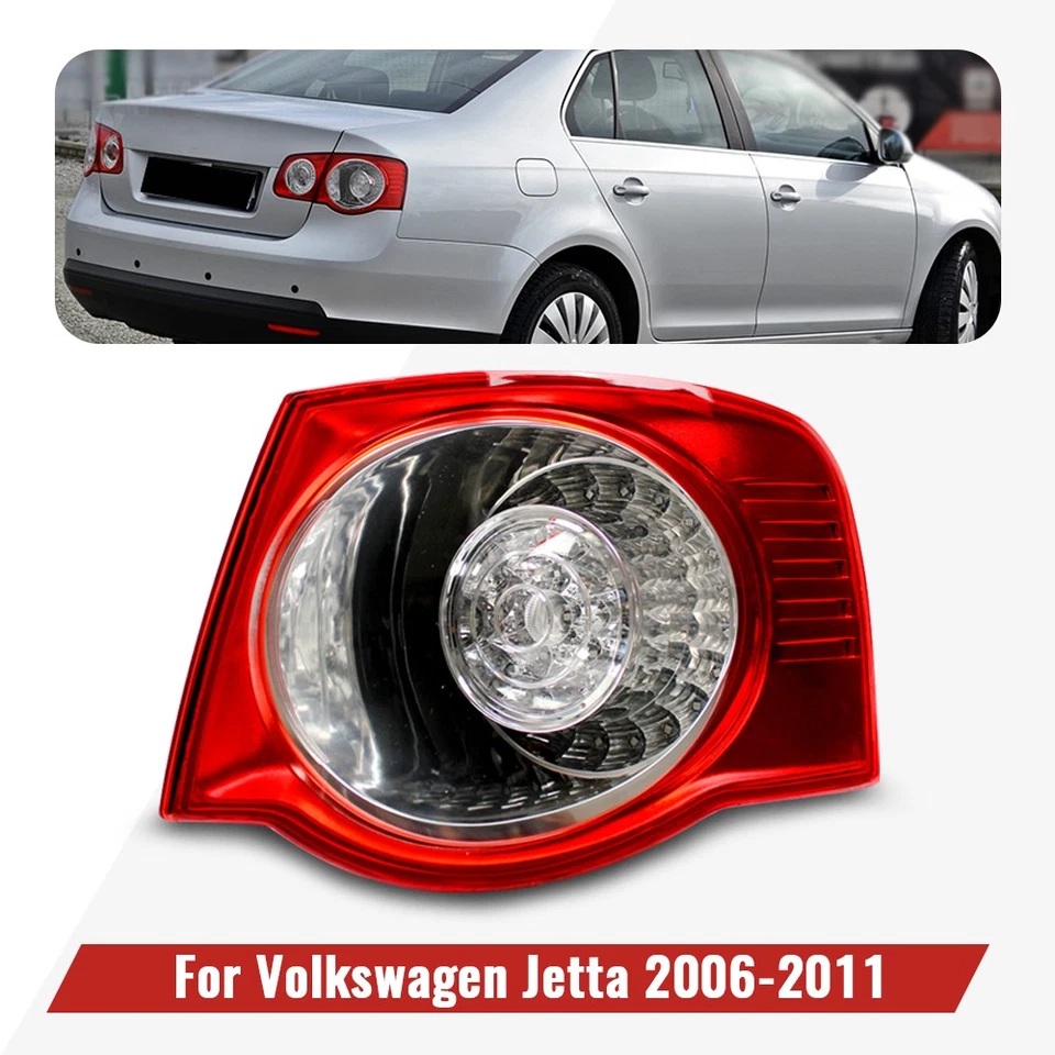 For 2006-2011 Volkswagen Jetta 5 MK5  Outer Right Sendan LED Rear Tail Light DRL Foto 1 de 4