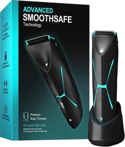 Electric Body Hair Trimmer for Men - Manscape Pubic Hair Groomer Waterproof Wet/ - Picture 1 of 7