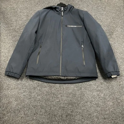 Chaqueta con capucha Calvin Klein Infinite Stretch WR para hombre talla M azul marino Foto 1 de 4