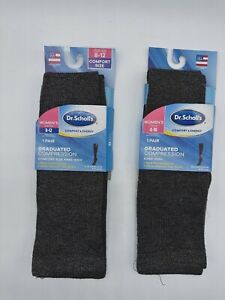 NEW ONE PAIR WOMEN DR SCHOLL'S GRADUATED MILD COMPRESSION KNEE HIGH SOCKS USA