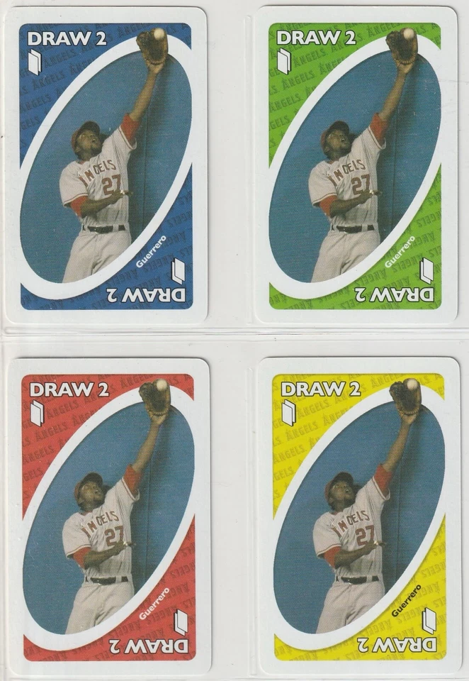 Vladimir Guerrero 2006/07 Uno AL Stars - 4-Card Lot - Los Angeles Angels - Image 1 of 1