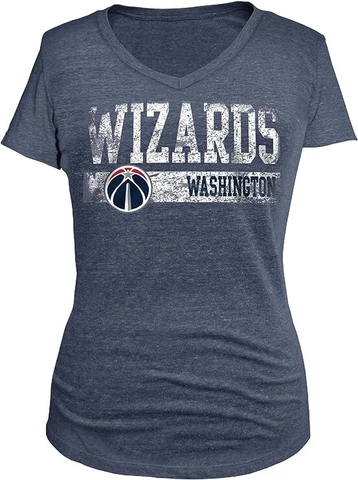 5th & Ocean NBA Women's Tri Blend Short Sleeve V Neck-Washington Wizards-Size L Cover