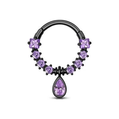 Anillo labio oreja nariz tabique lágrima calibre 1-16 hélice tragus piercing C320 Foto 1 de 4