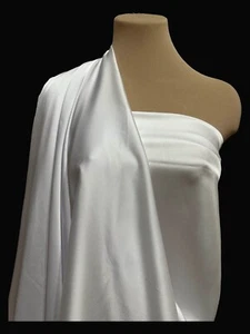 SATIN CHIFFON WEISS 110.. SEIDIG STUMPF 60"" .. FORMELL, BLUSEN, KLEIDER, DEKOR - Bild 1 von 1