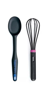 New TUPPERWARE Kitchen COOKS UTENSILS Set Whisk & Simple Spoon Safe up to 400' - Picture 1 of 3