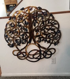 Metal Wall Art Large Tree of Life plasma cut Wall Hanging Sculpture home Decor - Picture 1 of 4