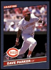 1986 Leaf Baseball Card Dave Parker Cincinnati Reds #135