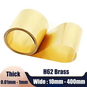 Brass Sheet Roll Metal Foil Plate Thick 0.05 0.1 0.2 0.3 0.4 0.5 0.6 0.7 0.8 1mm - Picture 1 of 6