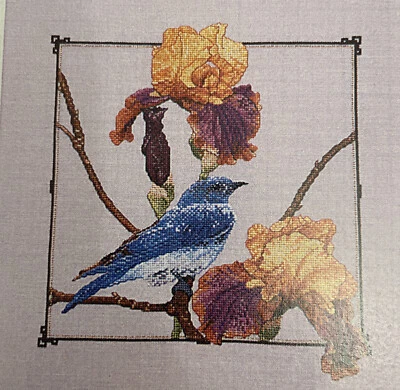 Terrence Nolan Dimple Designs MEMORIAS DE PRIMAVERA punto de cruz PATRÓN pájaro azul Foto 1 de 4