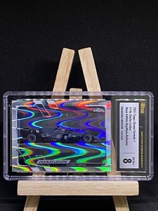 2021 Topps Chrome Formula 1 #106 Charles Leclerc Ray Wave B&W Refractor Ferrari