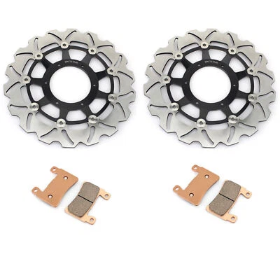 Stainless Steel Front Brake Rotors Discs Pads For Honda CBR 600 F4i 2001-2007 06 - Изображение 1 из 4