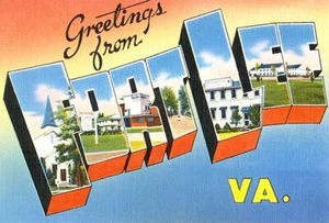Greetings From Fort Lee, Virginia - 1930's - Vintage Postcard Magnet - Picture 1 of 2