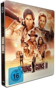 YOUNG GUNS 2 II*1990 / STEELBOOK / Emilio Estevez Kiefer Sutherland* NEW Blu Ray - Picture 1 of 2