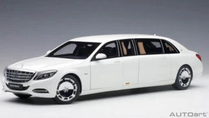 2015 MERCEDES MAYBACH PULLMAN S600 (LWB) WHITE 1:18 by AUTOart 76296 COMPOSITE - Picture 1 of 10