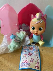 Cry Babies Magic Tears Doll Icy World Keep Me Warm Hannah Imperfect Paint Back - Picture 1 of 9