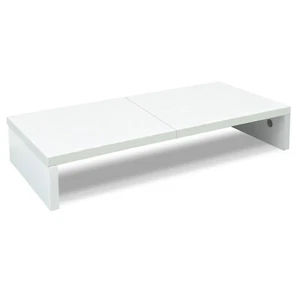 20 inch Monitor Stand Riser for Desk, TV/Screen/PC/Printer/Laptop Riser White. - Picture 1 of 7