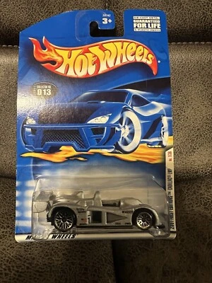 Cadillac LMP 2001 Hot Wheels #13 primeras ediciones 1/36 plateado con ruedas de encaje cromado Foto 1 de 4