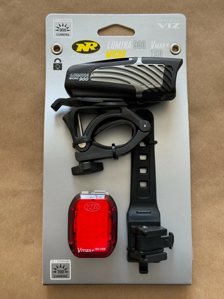 NITERIDER LUMINA MICRO 900 VMAX 150 BIKE LIGHT COMBO MPN 6866 SHIPPIN